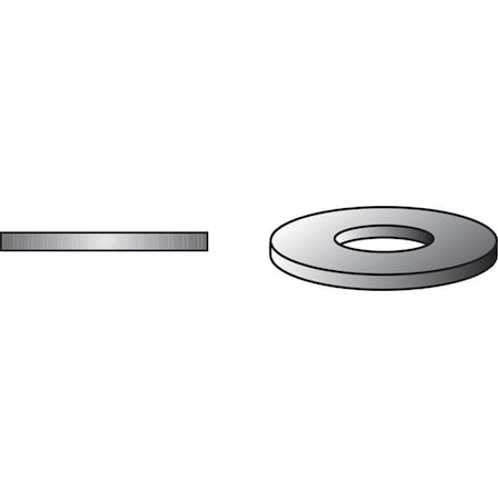 Hillman Flat Washer, Fits Bolt Size 5/8 in Steel, Galvanized Finish 811074